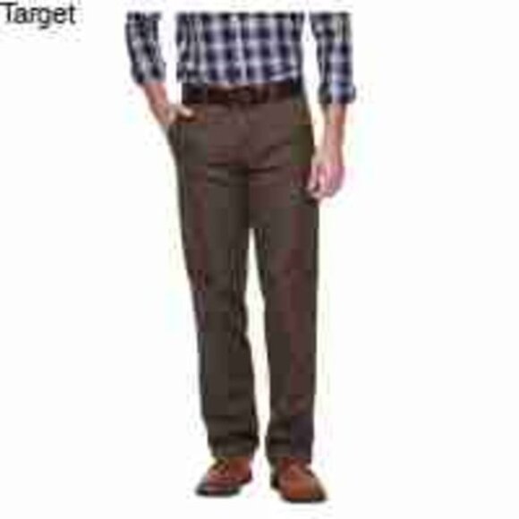 Haggar H26 Men's Straight Fit Original Chino Pants Military Green 36X30 - Picture 1 of 4